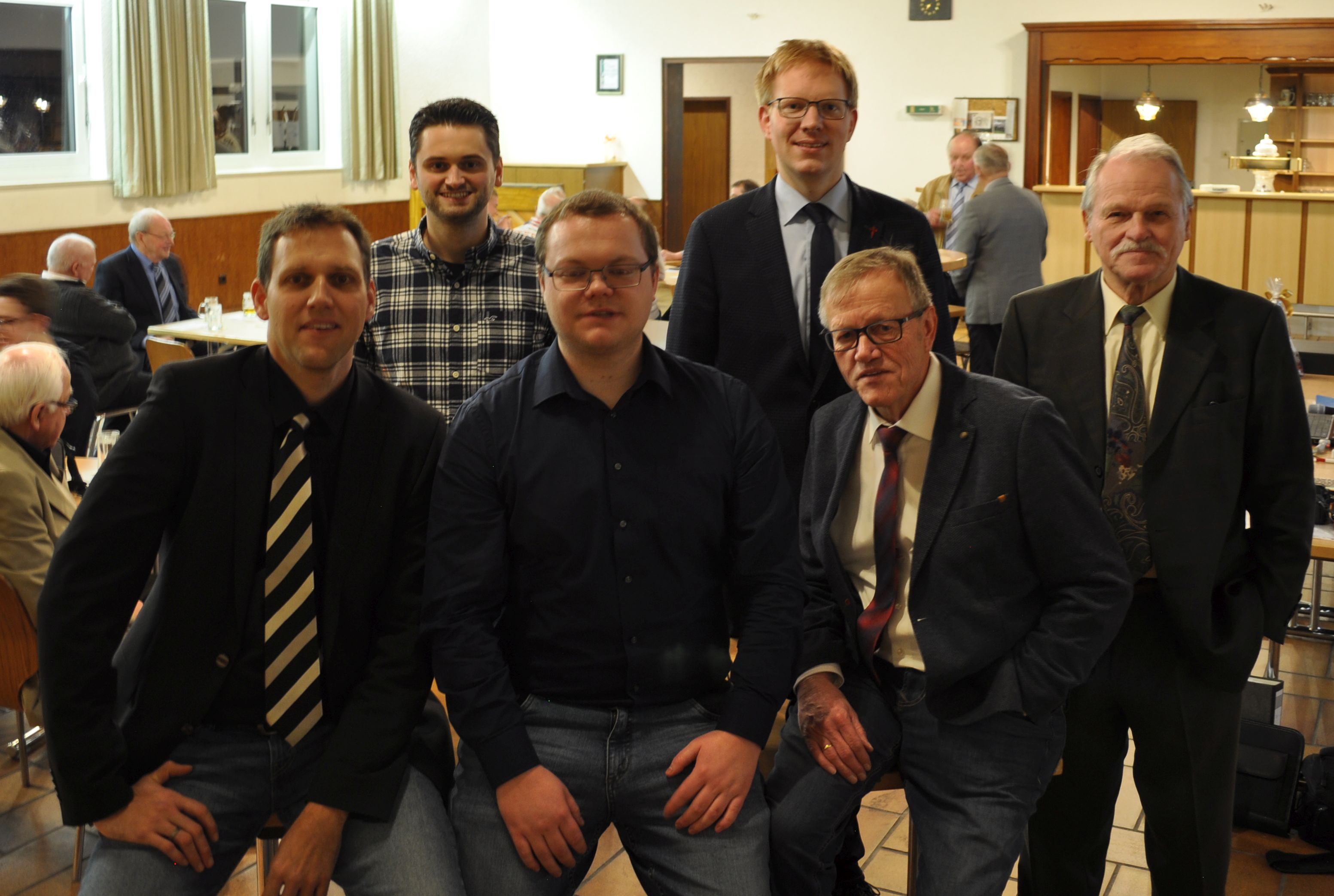 v.l. Steffen Maiworm, Kevin Böhler, Sebastian Hennecke, Thomas Maiworm, Berthold Maiworm und Manfred Jülicher
